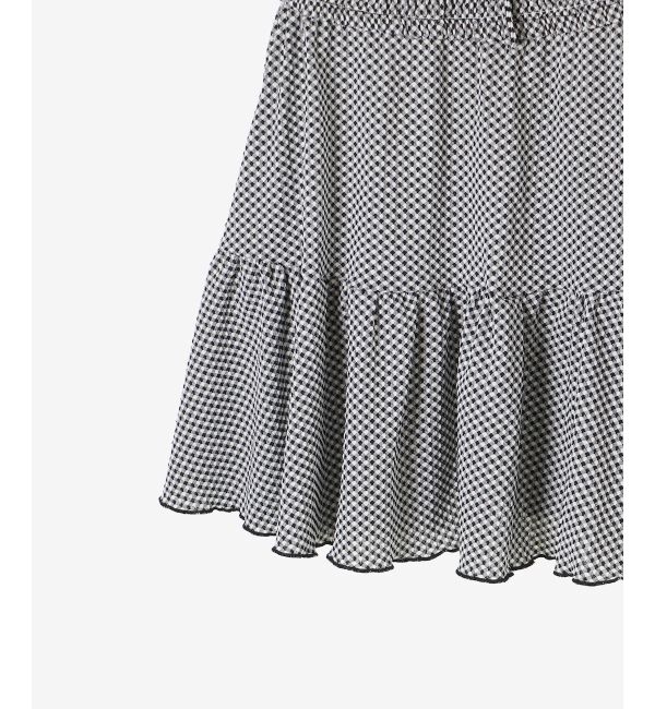  「襟付きデコルテオープンミニワンピ」|ワンピース|