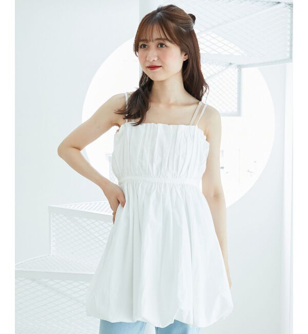  「カーデ&times;バルーンキャミワンピセット」|ワンピース|