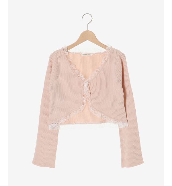  「レースフリルカーディガン」|カーディガン|