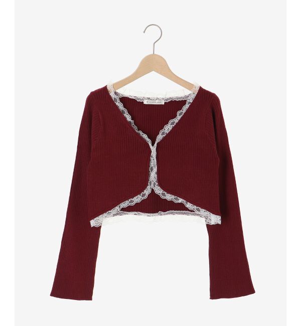  「レースフリルカーディガン」|カーディガン|