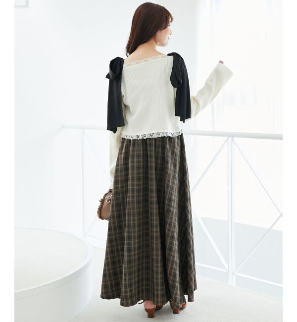  「レースフリルカーディガン」|カーディガン|