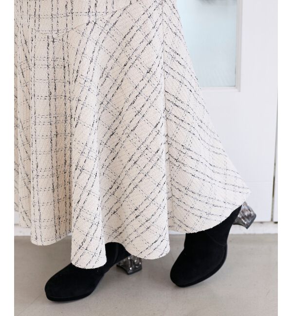  「ツイードマーメイドロングスカート」|スカート|