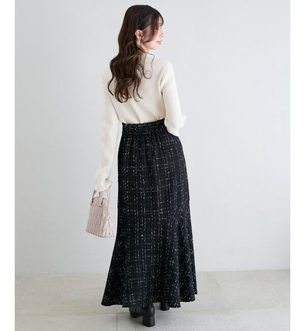  「ツイードマーメイドロングスカート」|スカート|