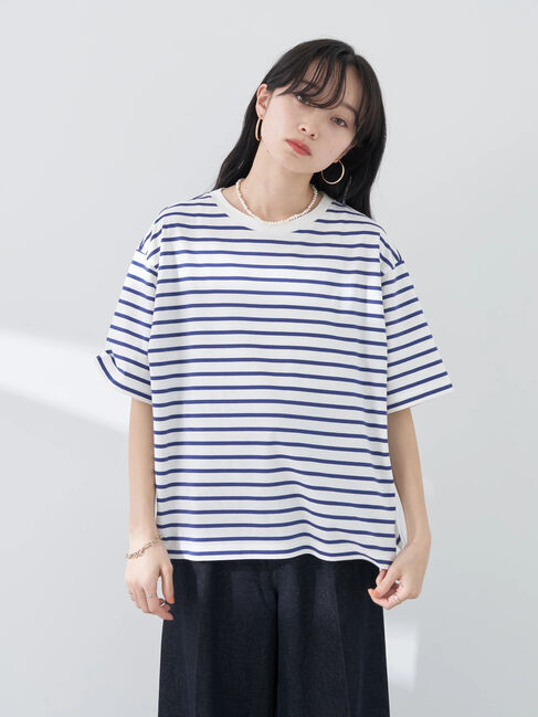 earth music&ecology「BOXシルエットT(汗じみ防止)」|Tシャツ・カットソー|