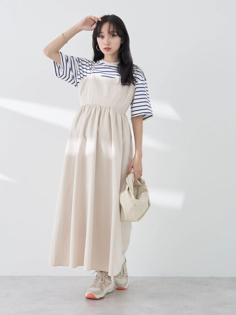 earth music&ecology「BOXシルエットT(汗じみ防止)」|Tシャツ・カットソー|