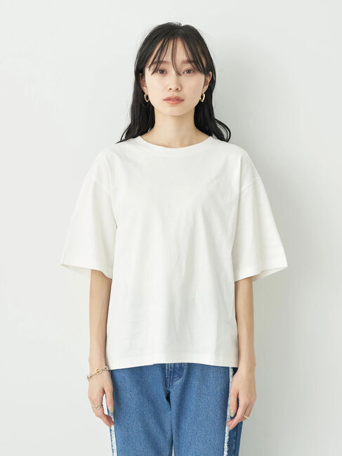 earth music&ecology「BOXシルエットT(汗じみ防止)」|Tシャツ・カットソー|