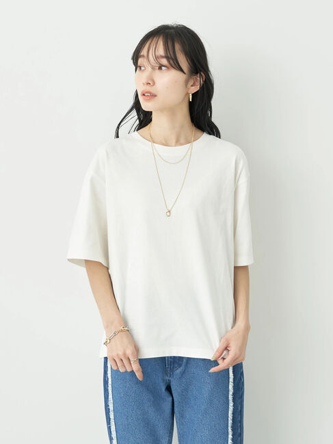earth music&ecology「BOXシルエットT(汗じみ防止)」|Tシャツ・カットソー|