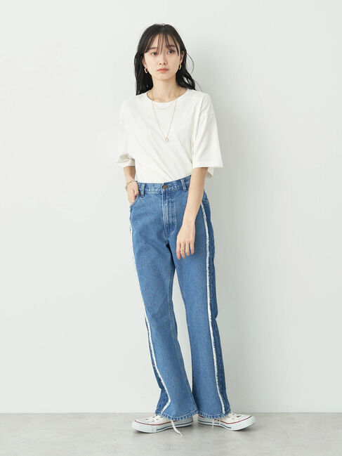 earth music&ecology「BOXシルエットT(汗じみ防止)」|Tシャツ・カットソー|