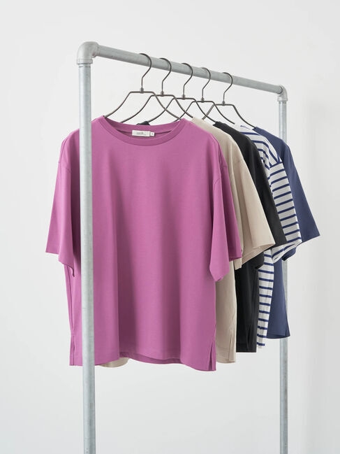 earth music&ecology「BOXシルエットT(汗じみ防止)」|Tシャツ・カットソー|