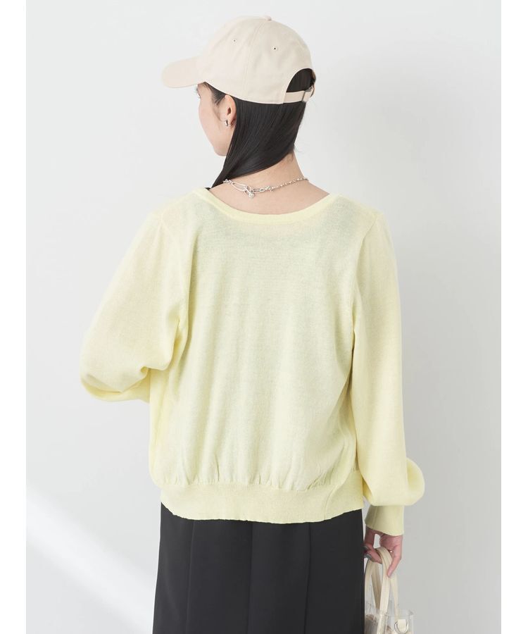 earth music&ecology「前後2WAYちびパールボタンカーディガン」|カーディガン|