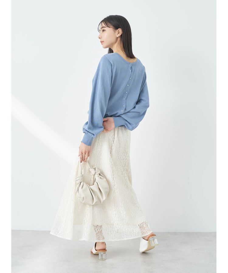 earth music&ecology「前後2WAYちびパールボタンカーディガン」|カーディガン|