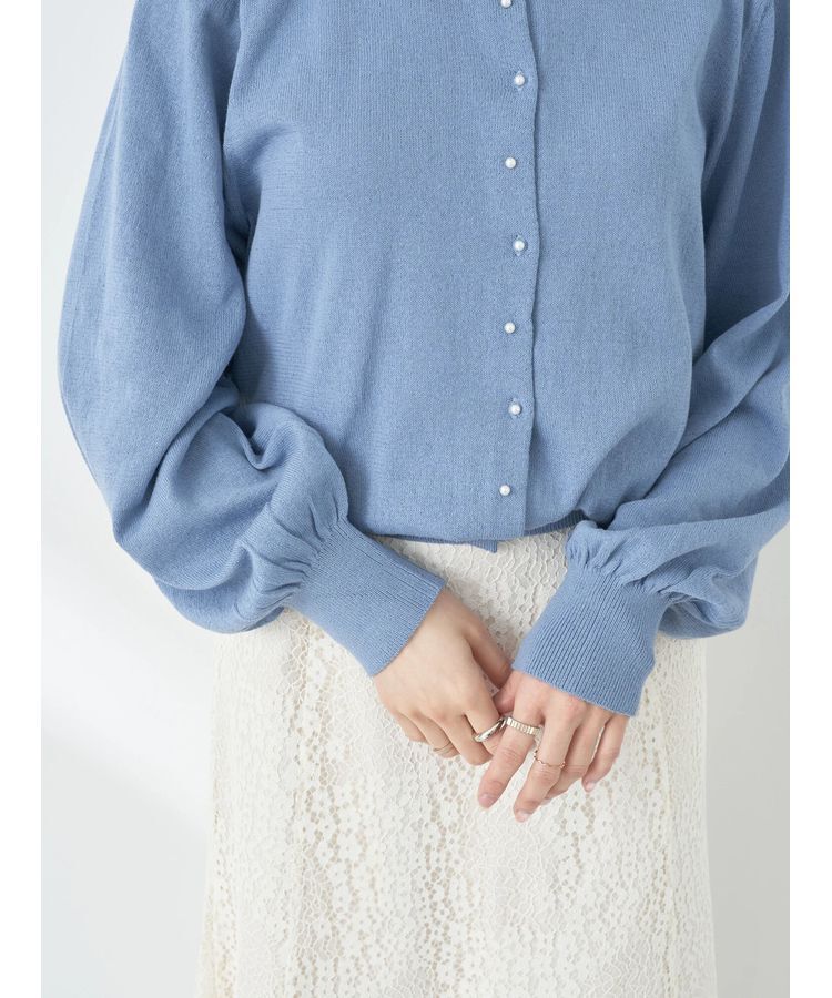 earth music&ecology「前後2WAYちびパールボタンカーディガン」|カーディガン|