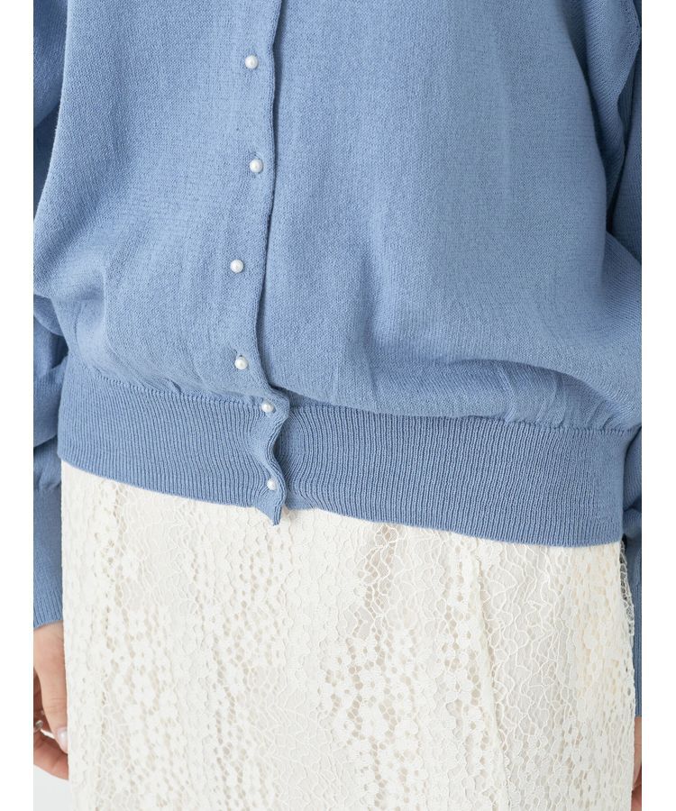 earth music&ecology「前後2WAYちびパールボタンカーディガン」|カーディガン|