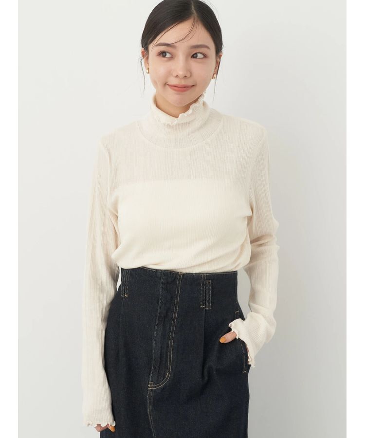 earth music&ecology「コットンシアータートルネックプルオーバー」|Tシャツ・カットソー|