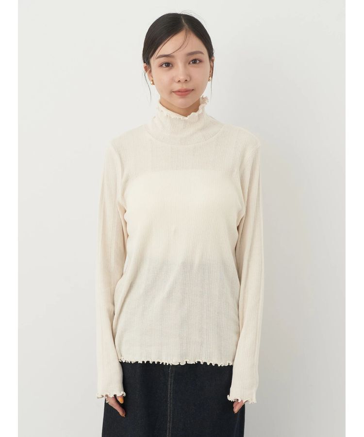 earth music&ecology「コットンシアータートルネックプルオーバー」|Tシャツ・カットソー|