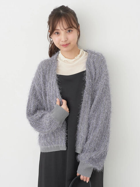 earth music&ecology「ふさふさショートカーディガン」|カーディガン|