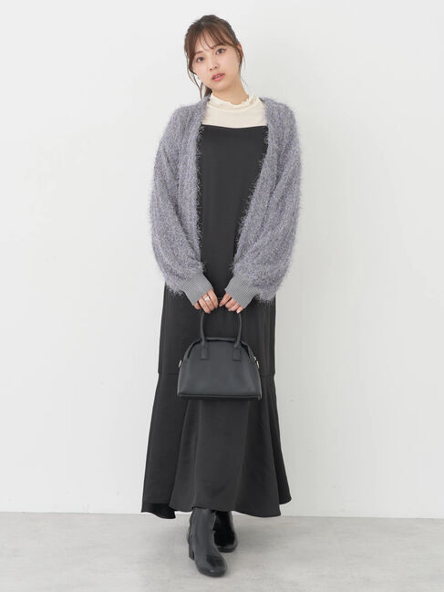 earth music&ecology「ふさふさショートカーディガン」|カーディガン|