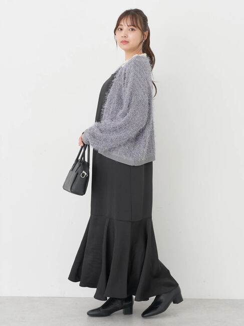 earth music&ecology「ふさふさショートカーディガン」|カーディガン|