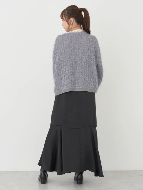 earth music&ecology「ふさふさショートカーディガン」|カーディガン|