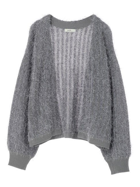 earth music&ecology「ふさふさショートカーディガン」|カーディガン|