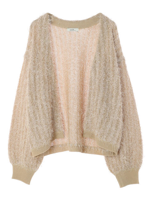 earth music&ecology「ふさふさショートカーディガン」|カーディガン|