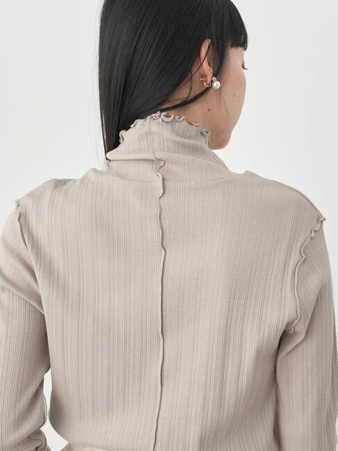 earth music&ecology「ランダムリブタートルネックプルオーバー」|Tシャツ・カットソー|