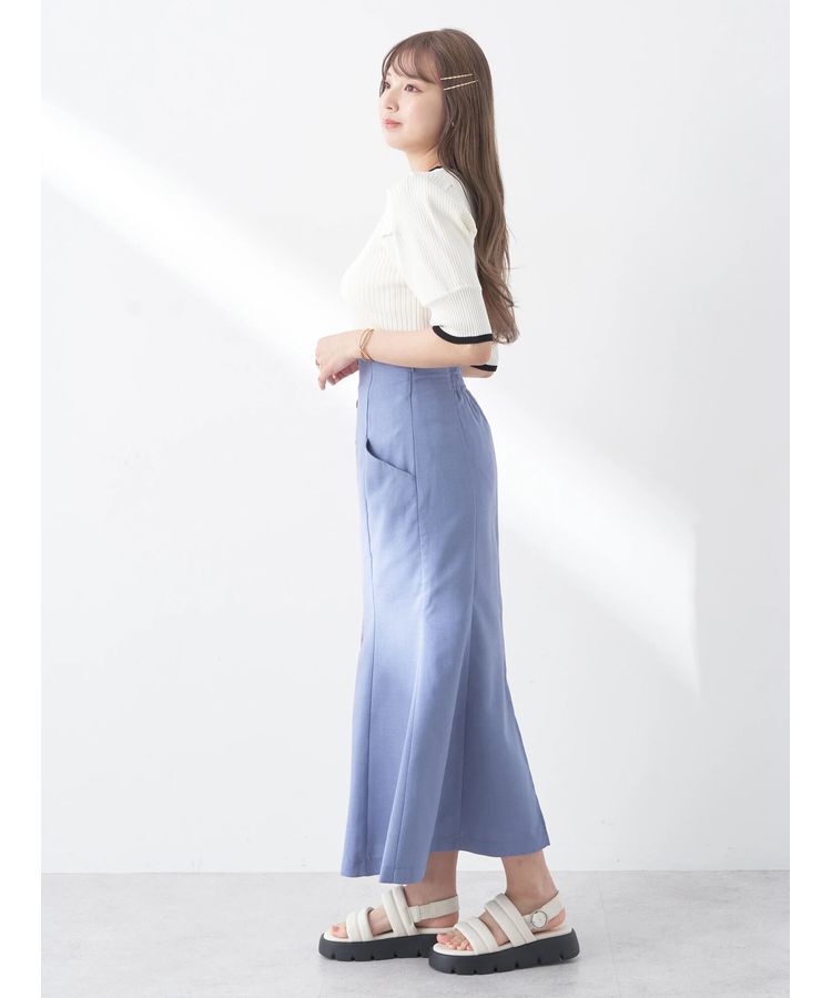 earth music&ecology「フロントボタンマーメイドスカート」|スカート|