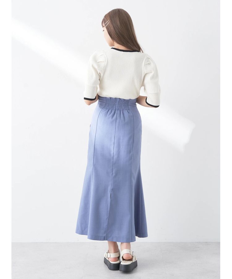 earth music&ecology「フロントボタンマーメイドスカート」|スカート|