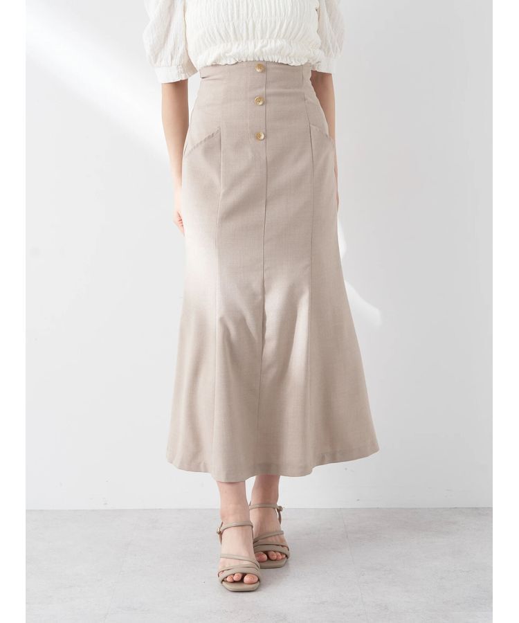 earth music&ecology「フロントボタンマーメイドスカート」|スカート|