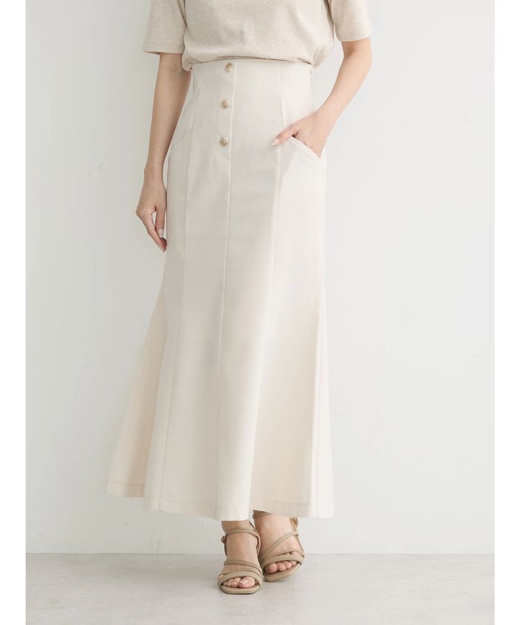 earth music&ecology「フロントボタンマーメイドスカート」|スカート|