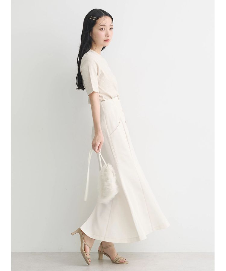 earth music&ecology「フロントボタンマーメイドスカート」|スカート|
