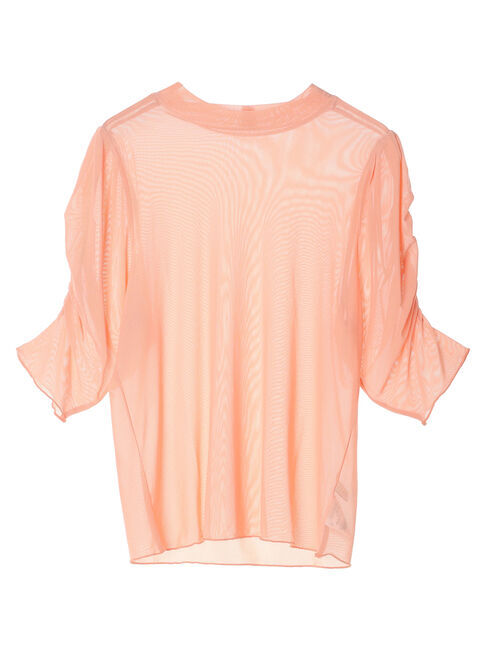 earth music&ecology「5分袖シアーインナー」|インナー|