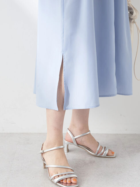 earth music&ecology「SET2点シャーリングビスチェ&times;シャツワンピース」|ワンピース|