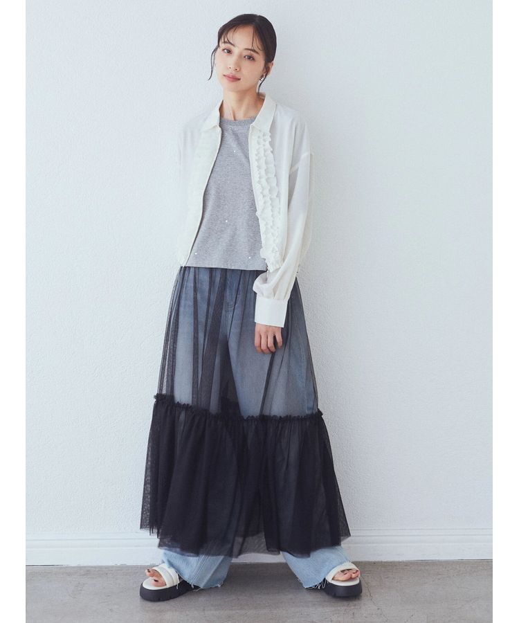 earth music&ecology「フリルシャツ」|シャツ・ブラウス|