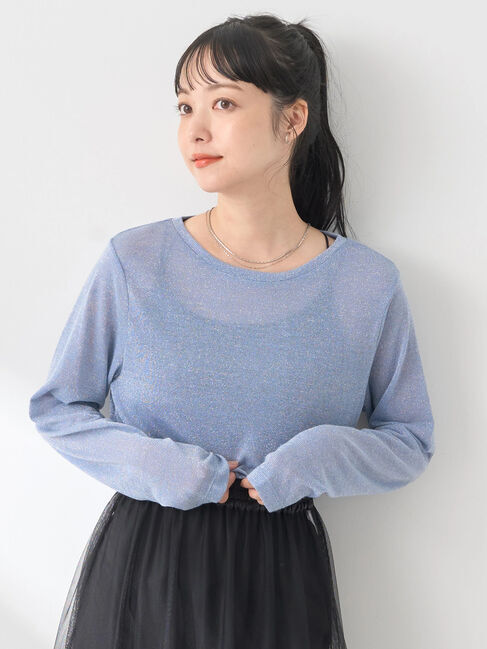 earth music&ecology「ラメシアープルオーバー」|Tシャツ・カットソー|