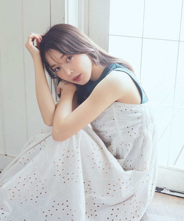 earth music&ecology「シフリー刺繍キャミワンピース」|ワンピース|