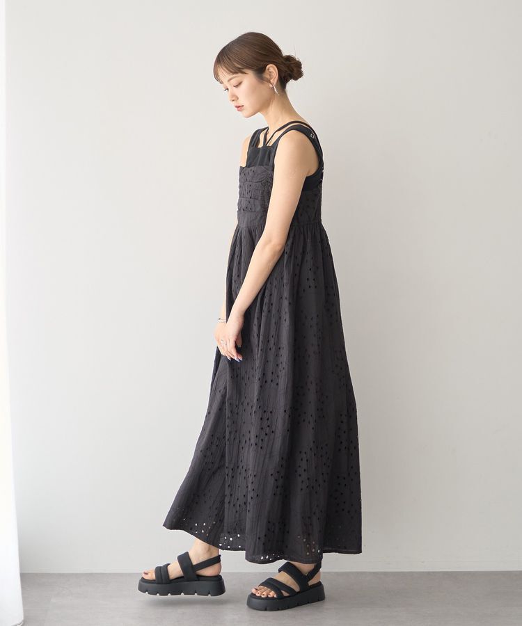 earth music&ecology「シフリー刺繍キャミワンピース」|ワンピース|