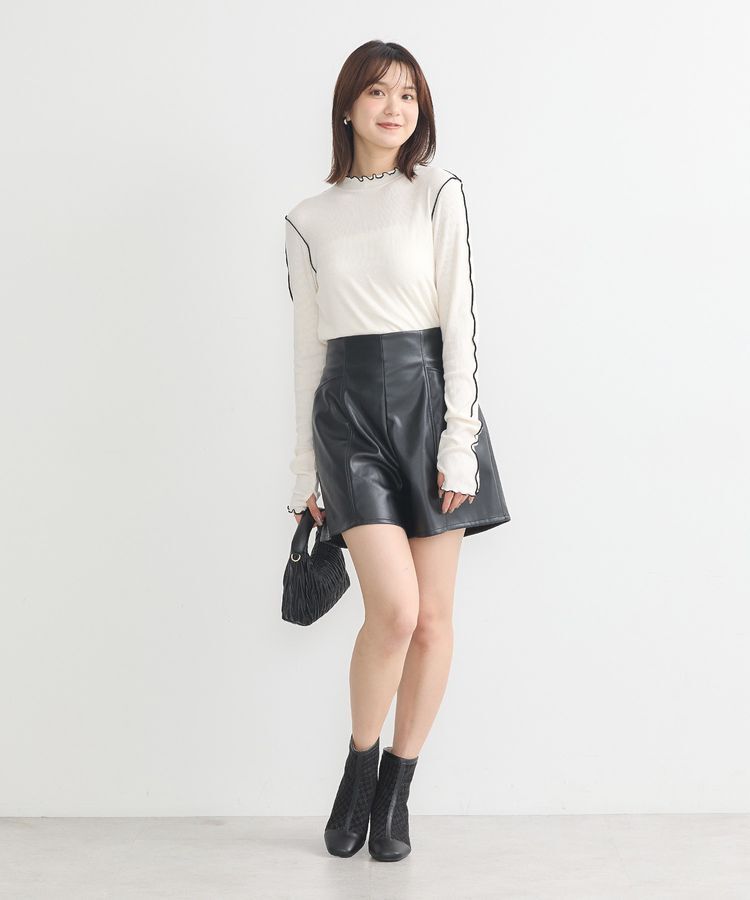 earth music&ecology「シンセティックレザーショートパンツ」|その他|