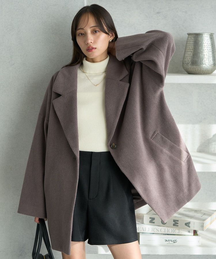 earth music&ecology「オーバーテーラードジャケット シャギー」|その他|