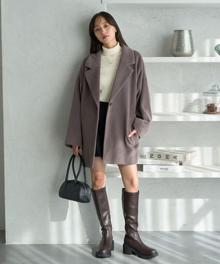 earth music&ecology「オーバーテーラードジャケット シャギー」|その他|