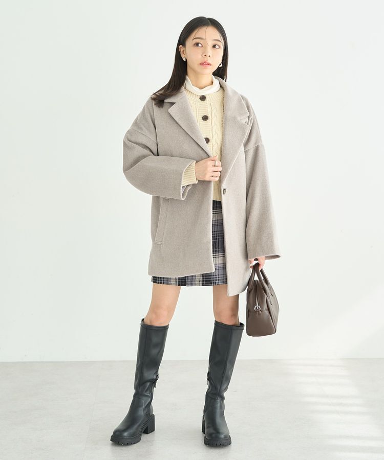 earth music&ecology「オーバーテーラードジャケット シャギー」|その他|