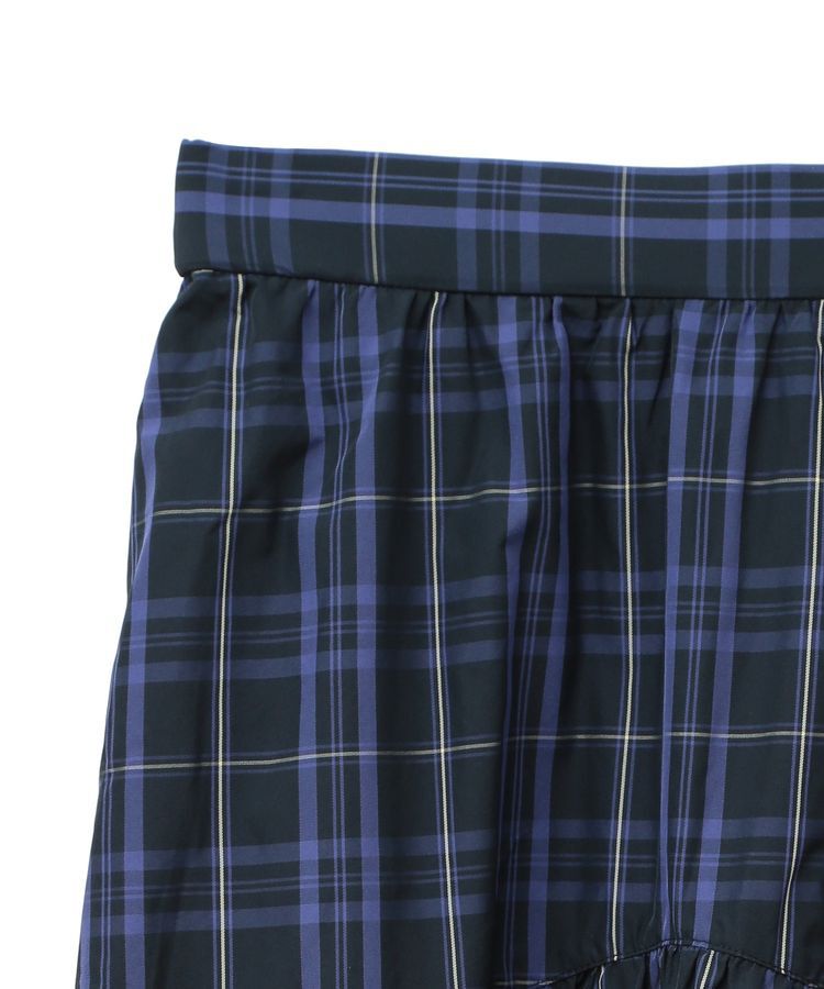 earth music&ecology「メモリータフタチェックスカート」|フレア|