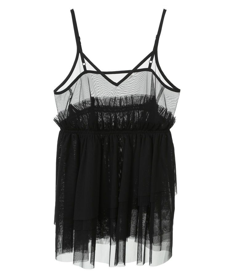 earth music&ecology「チュールティアードチュニック」|チュニック|