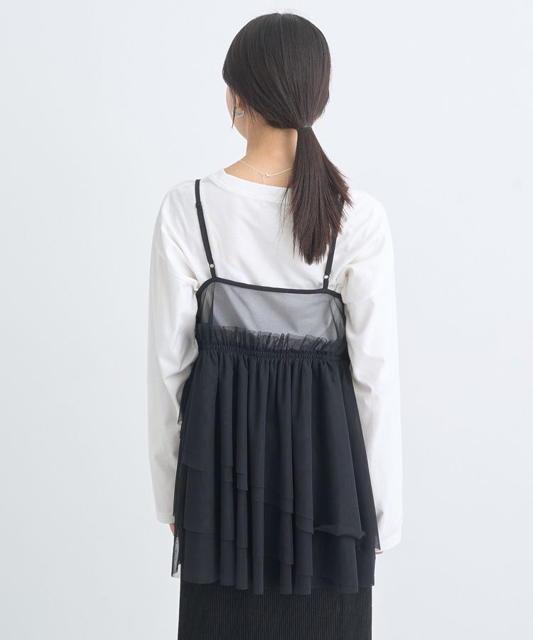 earth music&ecology「チュールティアードチュニック」|チュニック|