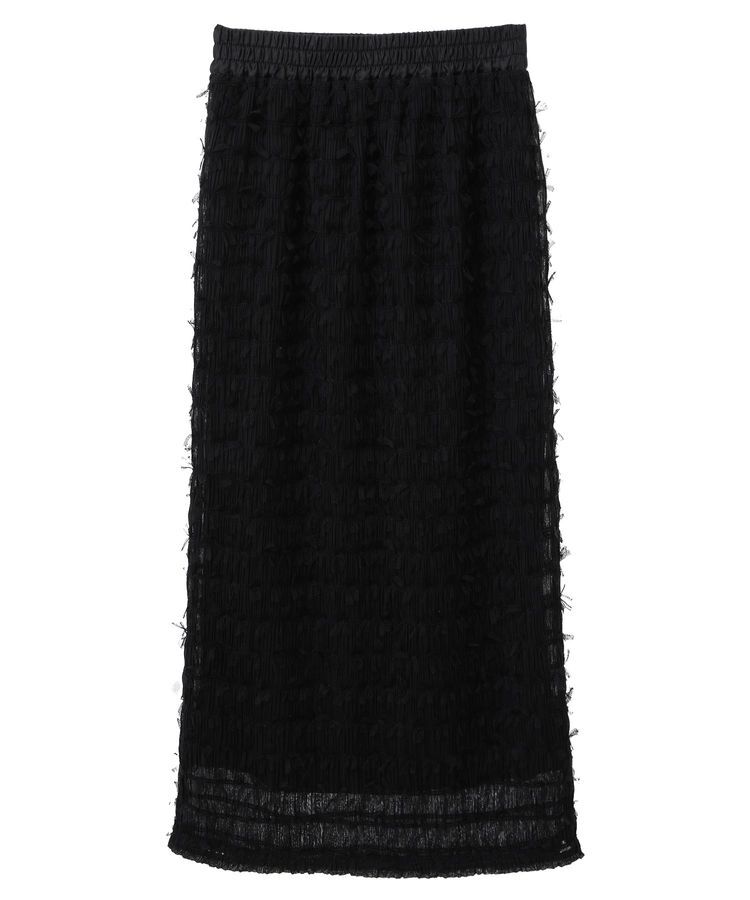 earth music&ecology「フェザーナロースカート」|タイト|