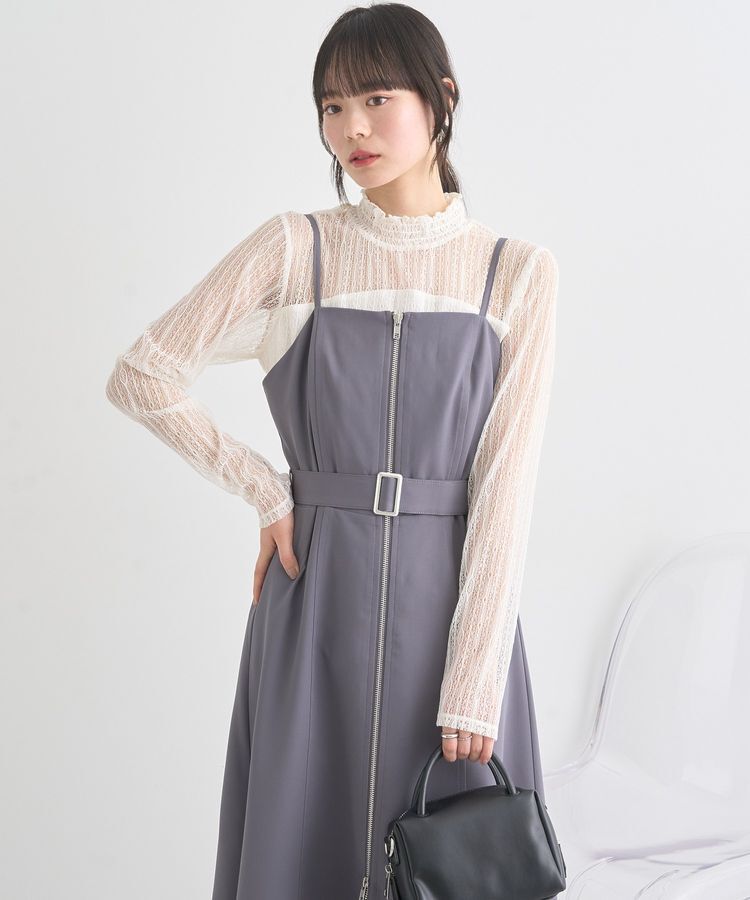 earth music&ecology「ダブルジップキャミワンピース」|ワンピース|