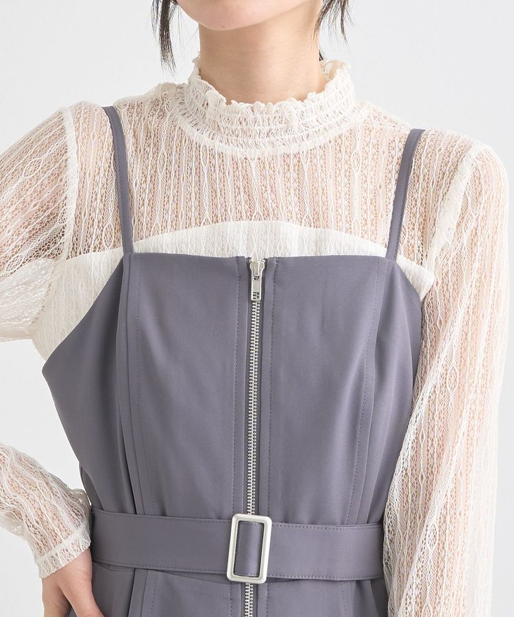 earth music&ecology「ダブルジップキャミワンピース」|ワンピース|