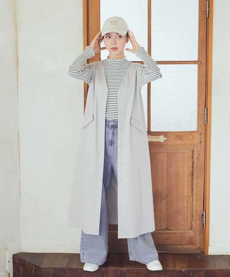 earth music&ecology「タックホックデニムパンツ」|デニム|