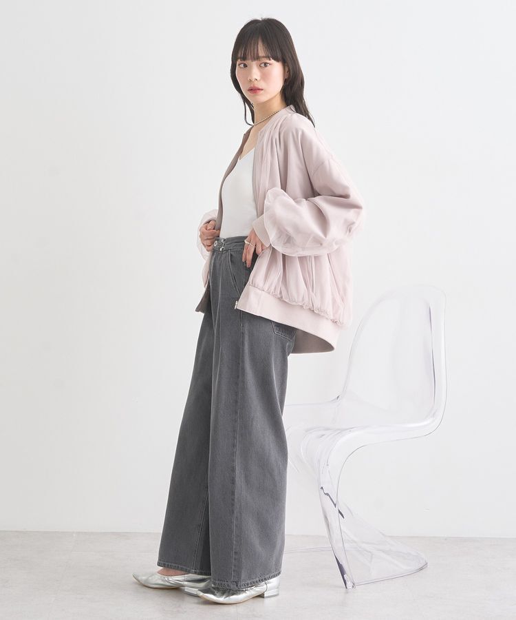 earth music&ecology「タックホックデニムパンツ」|デニム|