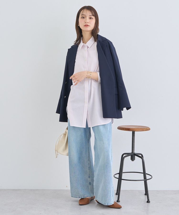 earth music&ecology「タックホックデニムパンツ」|デニム|